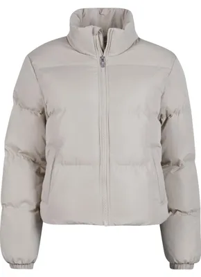 Obrázok produktu pre Dámska zimná bunda Urban Classics Ladies Short Peached Puffer Jacket wetsand - S