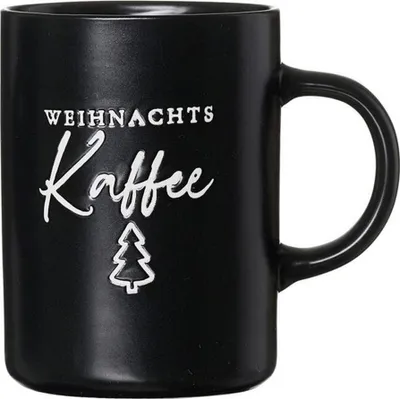 Produktbild von Ritzenhoff und Breker Kaffeebecher Weihnachtskaffee schwarz weiß 390ml