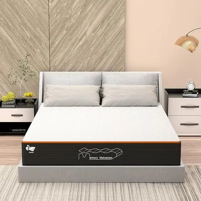 Imagen del producto de Colchón de espuma viscoelástica | 160x200 cm, 26 cm de grosor, firmeza H2 y H3 | 7 zonas