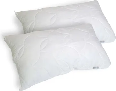 Produktbild von Talamo Italia Paar Kopfkissen für Bett, 100 % Italy, Kopfkissen aus Memory-Schaumstoff, hypoallergen und atmungsaktiv, 73 x 44 x H14 cm