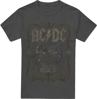 Image de AC/DC - "Rock Label" T-shirt homme/femme unie TV17418 (L) (Charbon de bois)