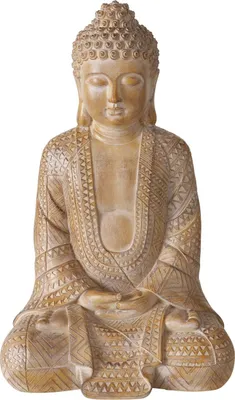 Obrázok produktu pre Buddha – hnedý – výška 49 cm – umelá živica
