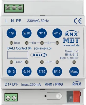 Image de MDT DALI Control 64 Gateway, 4TE, REG, 1 pièce.