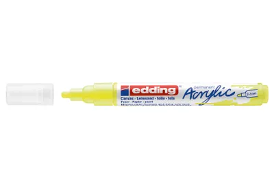 Produktbild von Edding 5100 Acrylmarker Medium, Gelb, Gelb, Medium, 2 mm, 3 mm, Tinte auf Wasserbasis