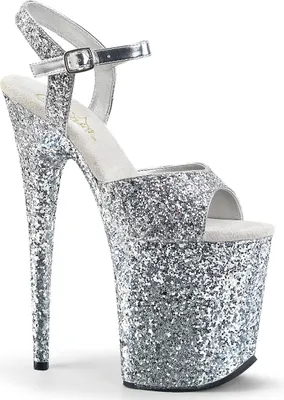 Produktbild von FLAMINGO-810LG Damen Sandale von Pleaser, Silber  , EU 38, US 8