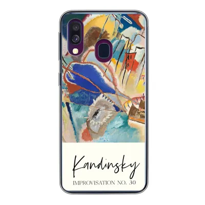 Produktbild von MuchoWow® Handyhülle Schutzhülle Hülle für Samsung Galaxy A40 Improvisation Nr. 30 - Wassily Kandinsky - Kunst Silikon Softcase Handy Hülle - Handy-Tasche