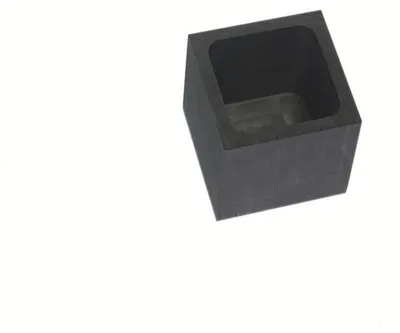 Grafit-Gießform quadratisch 1 kg für Gold Silber Schmelzen