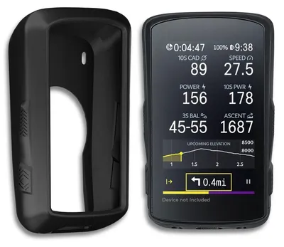 Immagine prodotto di Custodia in silicone per computer da bici Hammerhead Karoo 2 K2, colore nero