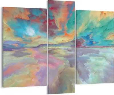 Produktbild von Bild auf Leinwand - Leinwandbild - Abstraktion modern - 95x80cm - Wand Bild - Wanddeko - Wandbilder - Leinwanddruck - Bilder - Kunstdruck - Wanddekoration - Leinwand bilder - Wandkunst - CB95x80-4027