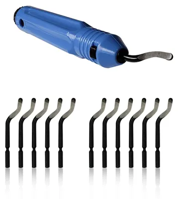 Entgratungswerkzeug-Set, 10 Klingen, für Holz, Metall, Kunststoff
