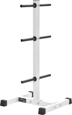 Produktbild von Hantelscheibenständer mit/ohne Stangen-Ablage 30/31 mm : weiß Ohne Stangen-Ablagen Farbe: weiß Ausführung: Ohne Stangen-Ablagen