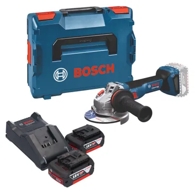 Image de Bosch GWS 18V-11 Professional Meuleuse angulaire sans fil 18 V 125 mm Brushless + L-Boxx ( 06019N4102 ) - sans batterie, sans chargeur