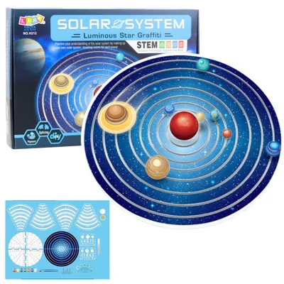 Image de Kit éducatif en plastique pour planètes du système solaire à faire soi-même