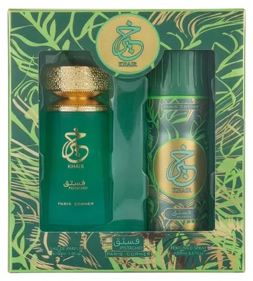 Obrázek produktu pro Khair Pistachio EDP 100 ml + deodorant ve spreji 200 ml