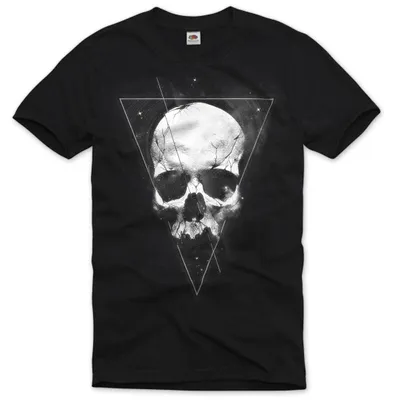 Produktbild von style3 Tattoo Skull Herren T-Shirt totenkopf bike motorrad us usa metal death