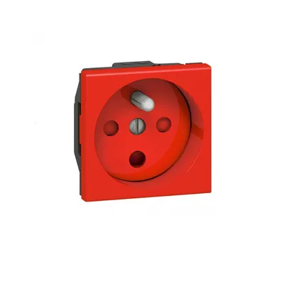 Image de Contact français inviolable 2p+16A Mosaïque -Legrand - Rouge