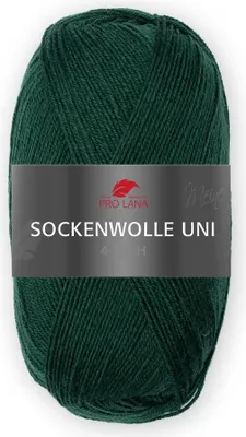 Produktbild von Pro Lana Sockenwolle uni 4-fädig 100 g/420 m 75% Schurwolle/25% Polyamid 435 tanne