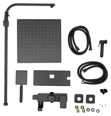 Imagen del producto de Sistema de ducha, altura ajustable, diseño moderno, color