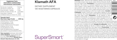 Immagine prodotto di SuperSmart Klamath AFA Dietary Supplement - 120 Caps. veg.