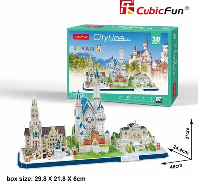 Obrázok produktu pre Cubic Fun CUBICFUN 3D puzzle City line Bavaria