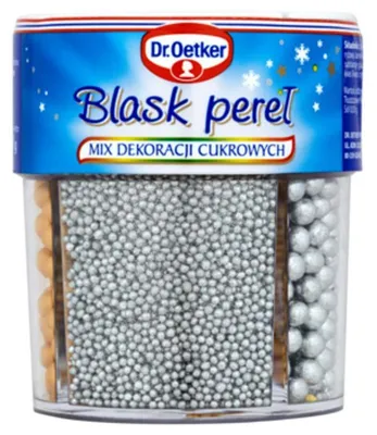 Obrázok produktu pre Dr. Oetker Cukrová dekorácia Zlatá a strieborná perleťová trblietka 81 g