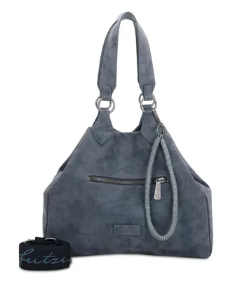Image de Fritzi aus Preußen sac à épaule bandoulière sac à épaule Rub Iggi01 Shoulder Bag Denim bleu marine