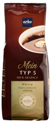 Produktbild von arko Kaffee TYP 5 würzig, 250g gemahlen