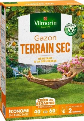 Image de Gazon rustique VILMORIN, 1 kg, 40 m²