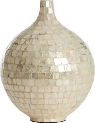 Produktbild von Light & Living - Vase ELORZA - Ø28x35cm - Weiß