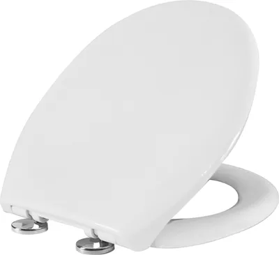 Produktbild von Toilettensitz WC-Sitz Toilettendeckel weiß Kunststoff WC-Sitz Absenkautomatik