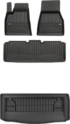 Produktbild von FROGUM Gummimatten Auto Fußmatten + Kofferraummatte für Tesla Model S ab 2012