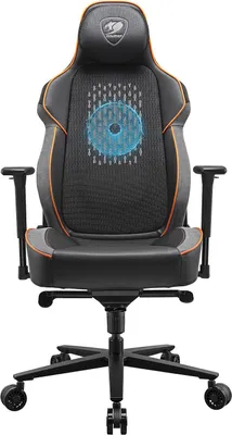 Produktbild von COUGAR Gaming-Stuhl NxSys Aero, ARGB Lüfter, Schwarz/Orange