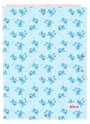 Zdjęcie produktu dla Segregator Lilo & Stitch Ohana Niebieski Jasnoróżowy A4 26 x 33,5 x 2,5 cm