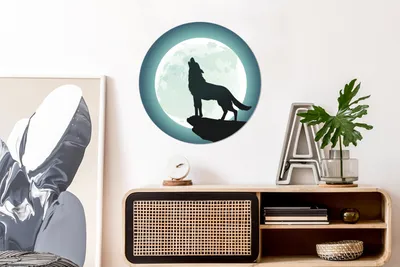 Produktbild von MuchoWow® - Wand Kreis - Das Schlafzimmer - Die Bilder - Wandmalerei - Kunst für das Haus - das Plastik