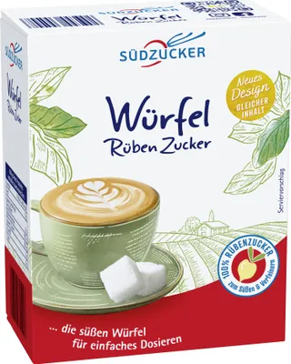 Image de Sucre de betterave Hellma Südzucker en morceaux 500 g