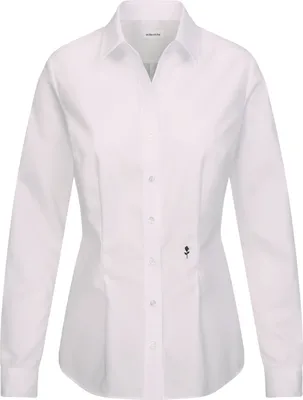 Image de Seidensticker CITY-BLUSE Chemisier femme manches longues Kent Slim-Fit blanc 48