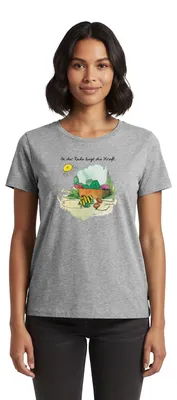 Produktbild von Spreadshirt Janosch Günter Kastenfrosch Tigerente Frauen Premium T-Shirt, XXL, Grau meliert