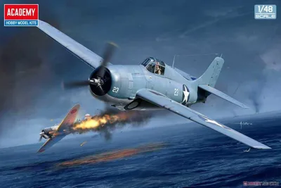 Immagine prodotto di Kit aeromodelli 12355 - USN F4F-4 Wildcat "Battaglia di Midway" (1:48)