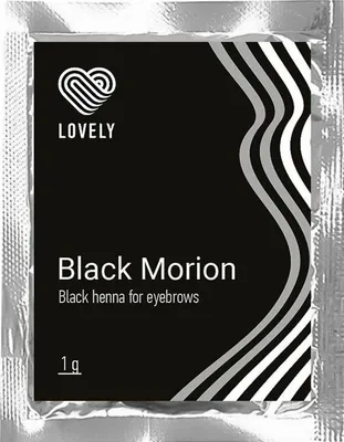 Produktbild von Henna Augenbrauenfarbe Wimpernfarbe für Augenbrauen Brow Wimpern Lash von Lovely, Farbton:Black Morion 1g
