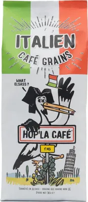 Produktbild von Hop’la Kaffee ganze Bohnen Italienische Röstung 1 kg – Kräftiger Geschmack