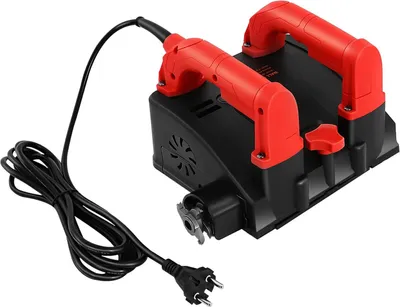 Produktbild von Elektrische Wandfräse Betonfräse - 1200W Renovierungsfräse - 3000 U/min - 16 cm Fräsbreite - 1-4 mm Arbeitstiefe - 220V - Rot