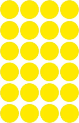Produktbild von Avery Markierungspunkte, gelb, permanent, Gelb, Kreis, Papier