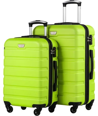 Produktbild von Hartschalenkoffer Set 2-teilig S+M Apfelgrün mit TSA-Schloss und 4 Rollen