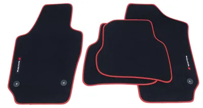 Produktbild von Fußmatten Sportline passend für Seat Ibiza 4 6J 6P FR Cupra ST SC 2008-05/2017, Bandeinfassung:Rot