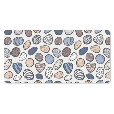 Produktbild von MuchoWow® Schreibtischunterlage Steine - Muster - Zen 80x40 cm - XXL Mauspad - Gaming Mauspad