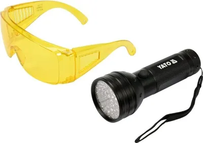 Zdjęcie produktu dla Zestaw Latarka Uv 51 Led I Okulary