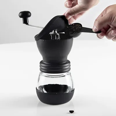 Produktbild von Hermia Concept, Hochwertige Gewürzmühle aus 100% Glas, 17 x 19,5 x 9 cm, Transparent