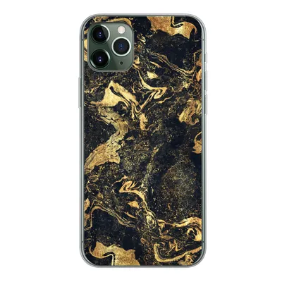 Produktbild von MuchoWow® Handyhülle Schutzhülle Hülle für iPhone 11 Pro Max Marmor - Luxus - Gold Silikon Softcase Handy Hülle - Schutz