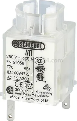 Produktbild von Georg Schlegel Tastkontaktgeber, 1S Kontaktgeber AT Flachstecker 2,8mm x 0,8mm - 1 Stück