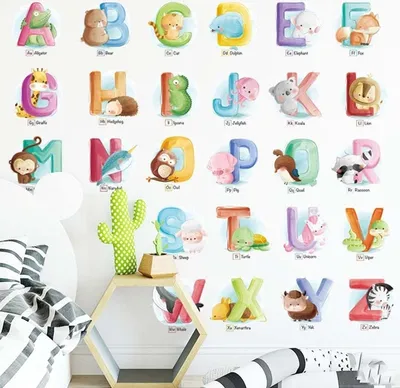 Produktbild von Alphabet Wandaufkleber TI-16593 für Kinder KP16593